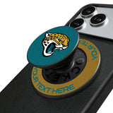 Jacksonville Jaguars Personalized Endzone Solid PopSockets Magnetic Phone Grip and Stand