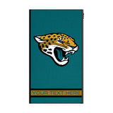 Jacksonville Jaguars Personalized Stripe 5000mAh Flat Powerbank