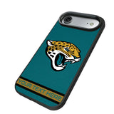 Jacksonville Jaguars Personalized Stripe Bump Phone Case for Apple iPhone