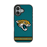 Jacksonville Jaguars Personalized Stripe Bump Phone Case for Apple iPhone