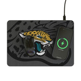 Jacksonville Jaguars Personalized Tilt 15-Watt Wireless Charger and Mouse Pad