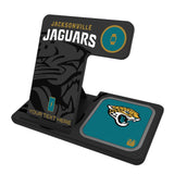 Jacksonville Jaguars Personalized Tilt 3 in 1 Charging Station
