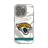 Jacksonville Jaguars Personalized Tilt Clear Phone Case for Apple iPhone