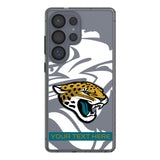 Jacksonville Jaguars Personalized Tilt Clear Phone Case for Samsung Galaxy