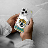 Jacksonville Jaguars Personalized Tilt Glitter Phone Case for Apple iPhone