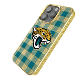 Jacksonville Jaguars Plaid Bling Phone Case for Apple iPhone