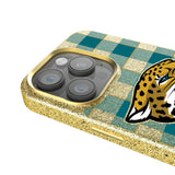 Jacksonville Jaguars Plaid Bling Phone Case for Apple iPhone