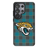 Jacksonville Jaguars Plaid MagSafe Compatible Phone Case for Samsung Galaxy 26 Series