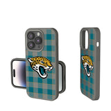 Jacksonville Jaguars Plaid Soft Touch Phone Case for Apple iPhone