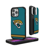 Jacksonville Jaguars Stripe Rugged Phone Case for Apple iPhone