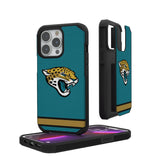 Jacksonville Jaguars Stripe Rugged Phone Case for Apple iPhone