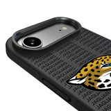 Jacksonville Jaguars Text Backdrop Bump Phone Case for Apple iPhone