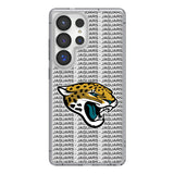 Jacksonville Jaguars Text Backdrop Clear Phone Case for Samsung Galaxy