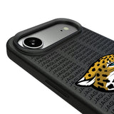 Jacksonville Jaguars Text Backdrop MagSafe Compatible Phone Case for Apple iPhone