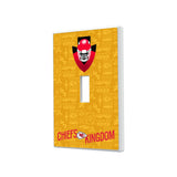 Kansas City Chiefs Deco Hidden-Screw Light Switch Plate