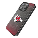Kansas City Chiefs Linen Black Bling Phone Case for Apple iPhone