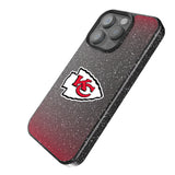 Kansas City Chiefs Linen Black Bling Phone Case for Apple iPhone