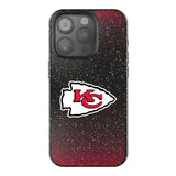 Kansas City Chiefs Linen Black Bling Phone Case for Apple iPhone