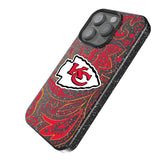 Kansas City Chiefs Paisley Black Bling Phone Case for Apple iPhone