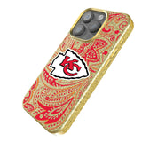 Kansas City Chiefs Paisley Bling Phone Case for Apple iPhone