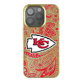 Kansas City Chiefs Paisley Bling Phone Case for Apple iPhone