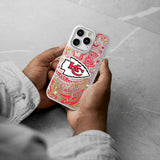 Kansas City Chiefs Paisley Glitter Phone Case for Apple iPhone