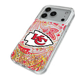 Kansas City Chiefs Paisley Glitter Phone Case for Apple iPhone