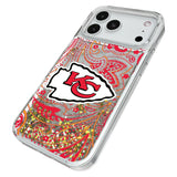 Kansas City Chiefs Paisley Glitter Phone Case for Apple iPhone
