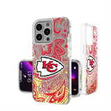 Kansas City Chiefs Paisley Glitter Phone Case for Apple iPhone