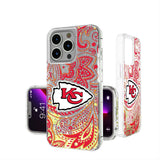 Kansas City Chiefs Paisley Glitter Phone Case for Apple iPhone