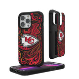 Kansas City Chiefs Paisley Rugged Phone Case for Apple iPhone