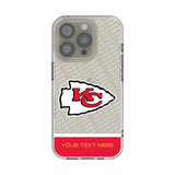 Kansas City Chiefs Personalized EndZone Plus Clear Phone Case for Apple iPhone