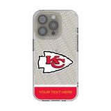 Kansas City Chiefs Personalized EndZone Plus Clear Phone Case for Apple iPhone