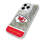 Kansas City Chiefs Personalized EndZone Plus Glitter Phone Case for Apple iPhone