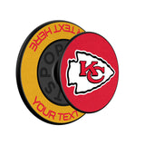 Kansas City Chiefs Personalized Endzone Solid PopSockets Magnetic Phone Grip and Stand