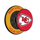 Kansas City Chiefs Personalized Endzone Solid PopSockets Magnetic Phone Grip and Stand