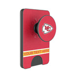 Kansas City Chiefs Personalized Endzone Solid PopSockets Magnetic Phone Grip and Stand