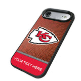 Kansas City Chiefs Personalized Football Bump Phone Case for Apple iPhone