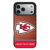 Kansas City Chiefs Personalized Football Bump Phone Case for Apple iPhone