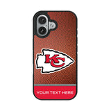 Kansas City Chiefs Personalized Football Bump Phone Case for Apple iPhone 17 Series