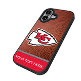 Kansas City Chiefs Personalized Football Bump Phone Case for Apple iPhone