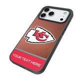 Kansas City Chiefs Personalized Football Bump Phone Case for Apple iPhone