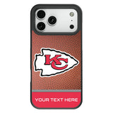 Kansas City Chiefs Personalized Football Bump Phone Case for Apple iPhone