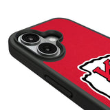 Kansas City Chiefs Personalized Stripe Bump Phone Case for Apple iPhone