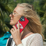 Kansas City Chiefs Personalized Stripe Bump Phone Case for Apple iPhone