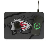 Kansas City Chiefs Personalized Tilt 15-Watt Wireless Charger and Mouse Pad