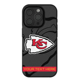 Kansas City Chiefs Personalized Tilt Bump Phone Case for Apple iPhone