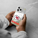 Kansas City Chiefs Personalized Tilt Glitter Phone Case for Apple iPhone