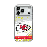 Kansas City Chiefs Personalized Tilt Glitter Phone Case for Apple iPhone