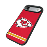 Kansas City Chiefs Stripe Bump Phone Case for Apple iPhone